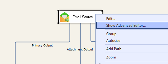 Advanced Settings options in SSIS for Email component